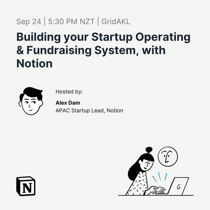 Cover Image for Building your Startup Operating & Fundraising System, with Notion