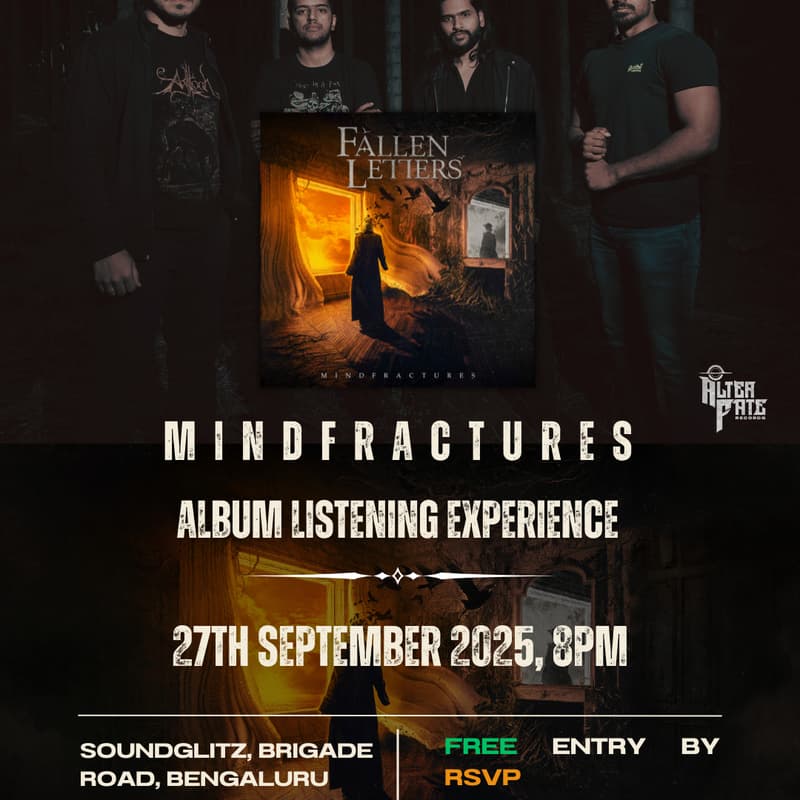 Cover Image for MINDFRACTURES - Fallen Letters Album listening Experience