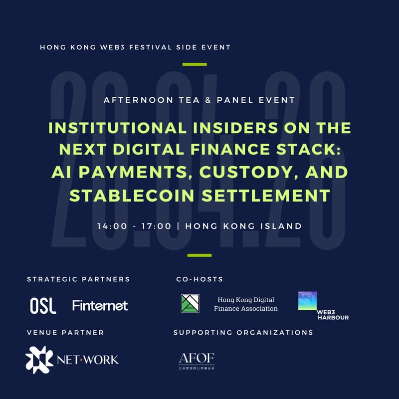 Cover Image for Institutional Insiders on the Next Digital Finance Stack — AI Payments, Custody, and Stablecoin Settlement
