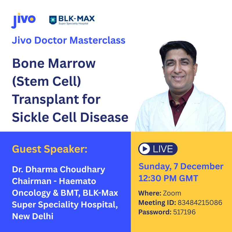 Cover Image for Jivo Masterclass | Bone Marrow (Stem Cell) Transplant for Sickle Cell Disease