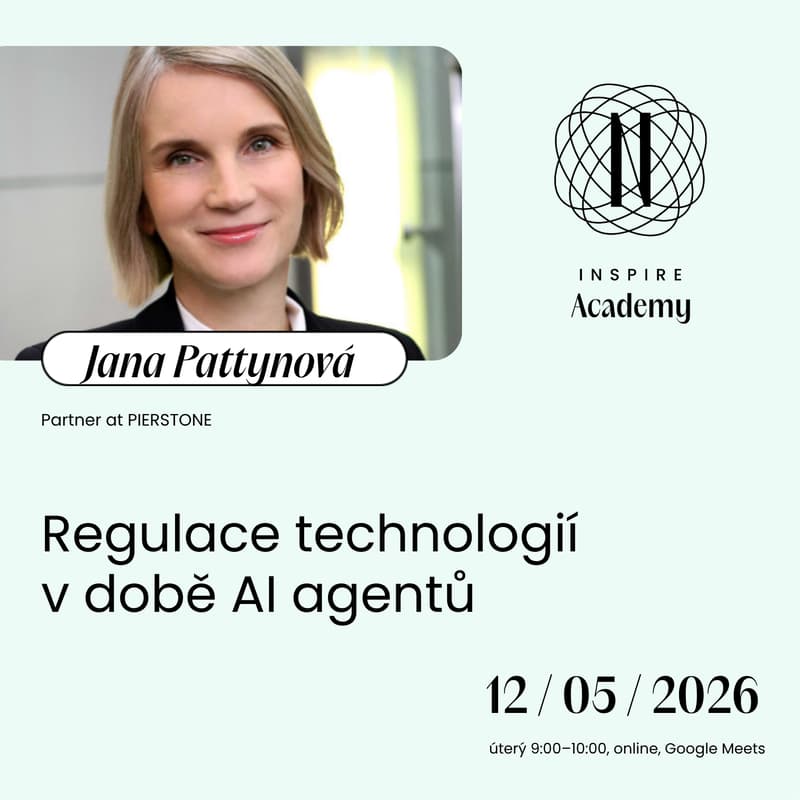 Cover Image for Regulace technologií v době AI agentů (Jana Pattynová)