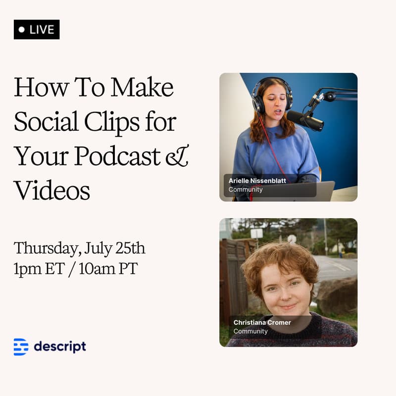 Cover Image for How to Make Social Clips for Your Podcast & Video Content