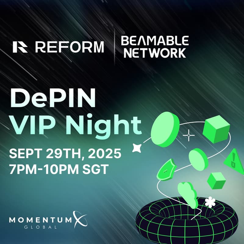 Cover Image for DePIN VIP Night by Beamable & Reform DAO