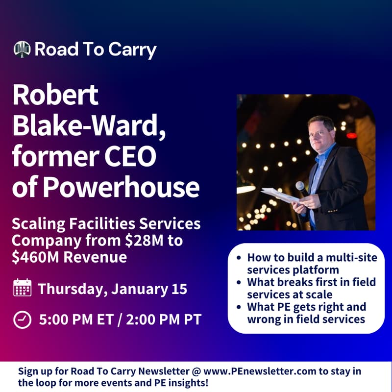 Cover Image for Robert Blake-Ward, former CEO of Powerhouse. Scaling Facilities Services Company from $28M to $460M Revenue