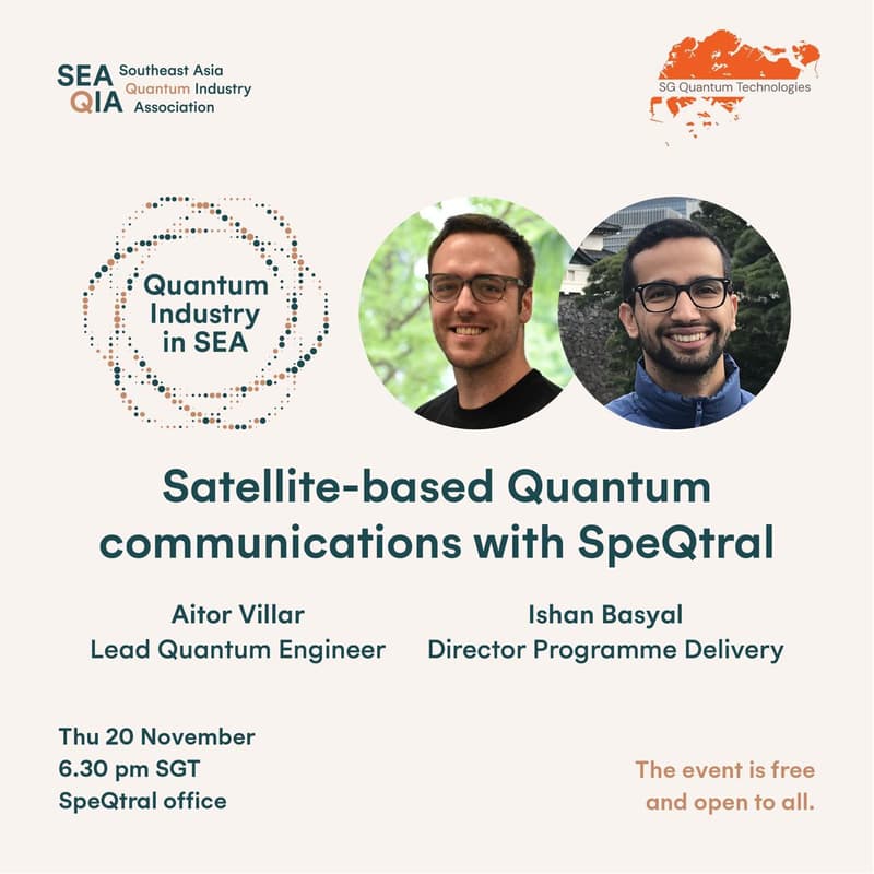 Cover Image for [SEA QIA Series] Satellite-based Quantum communications with SpeQtral