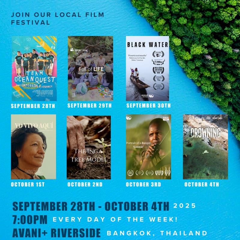 Cover Image for Trees and Seas Film Festival, เทศกาลภาพยนตร์ ต้นไม้และท้องทะเล - AVANI+ Riverside