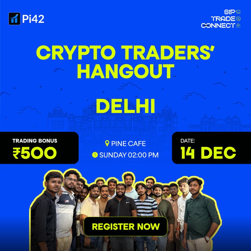 Cover Image for Pi42 Crypto Traders’ Hangout - Delhi