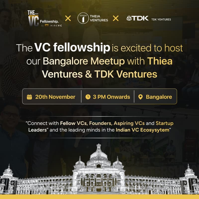 Cover Image for Bangalore Meetup - The VC Fellowship