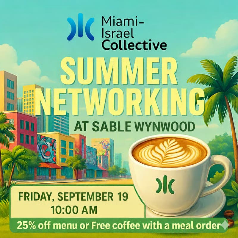 Cover Image for Miami_Israel Collective End of Summer Networking
