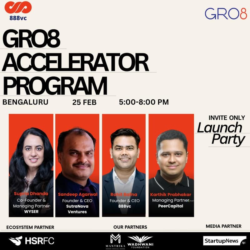 Cover Image for 888vc | GRO8 ACCELERATOR PROGRAM LAUNCH