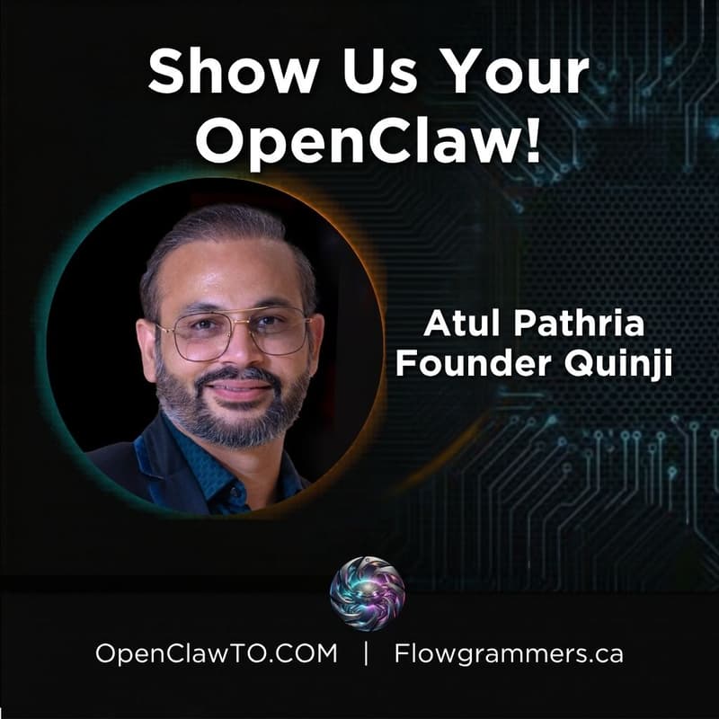 Cover Image for Building Secure AI Agent Systems with OpenClaw | Atul Pathria (Quinji) | Show Us Your OpenClaw #1