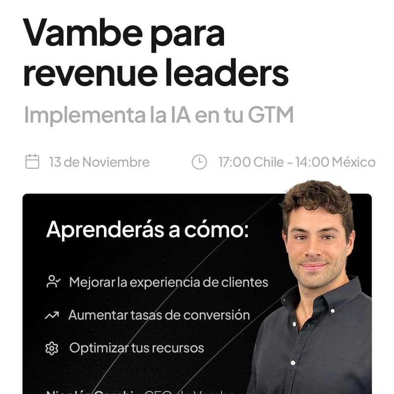 Cover Image for Vambe para revenue leaders