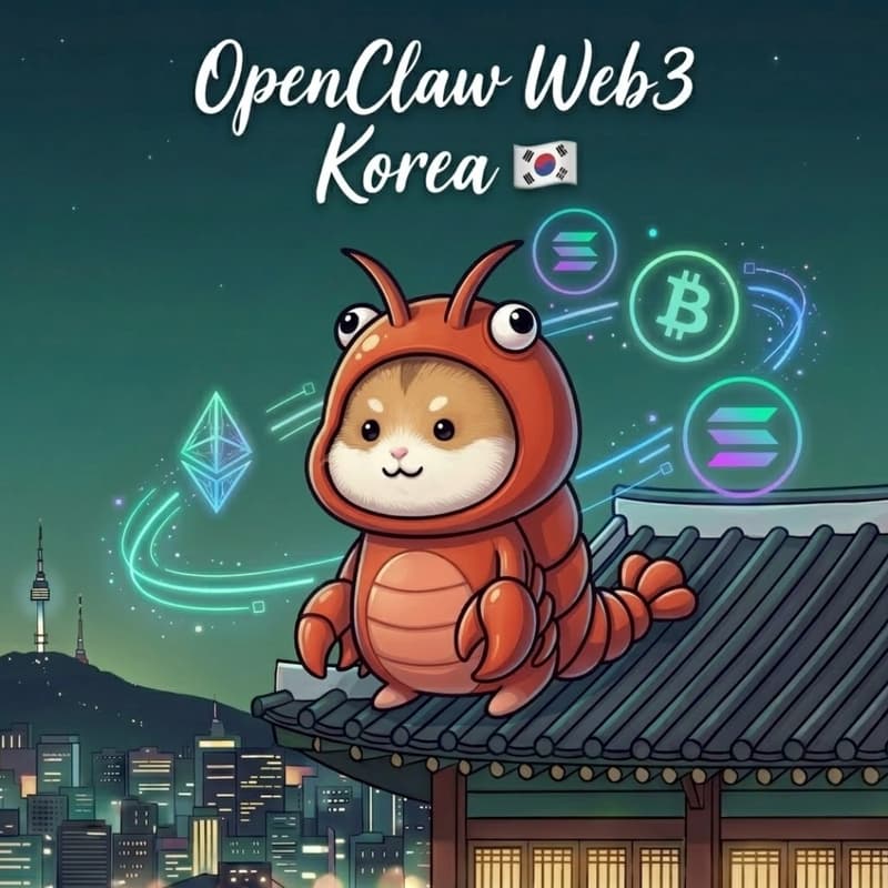 Cover Image for 🇰🇷 [오픈클로 & Web3] 대 에이전트의 시대: 에이전트에게 지갑을 주자 🦞