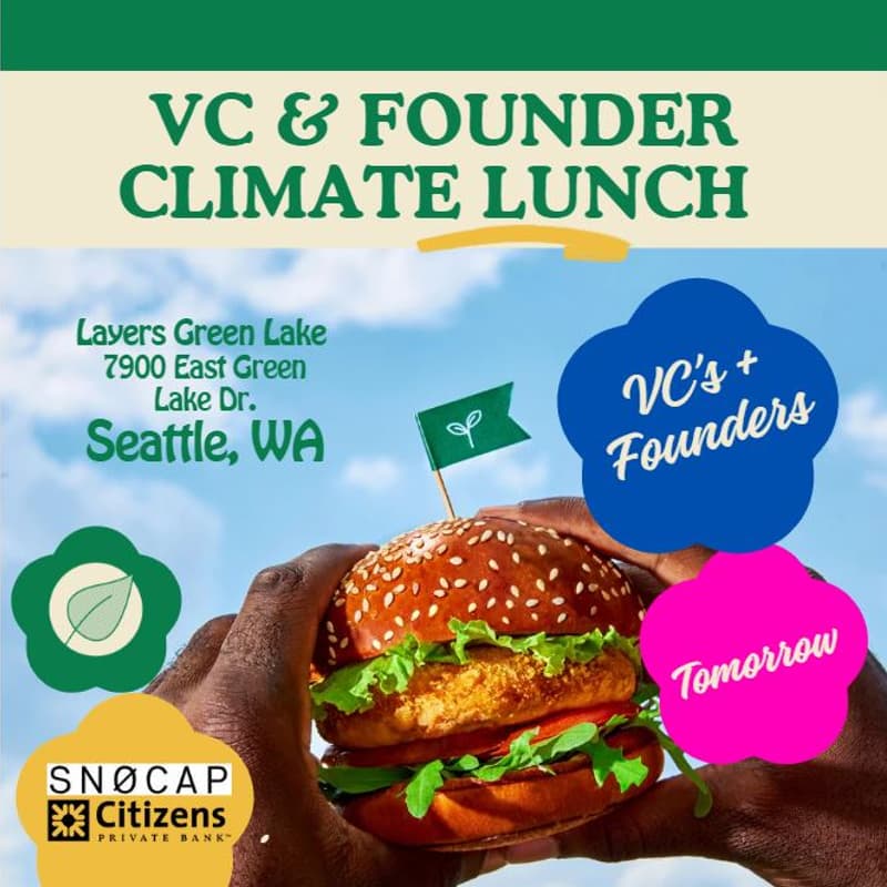 Cover Image for VC + Founder Climate Lunch | Tomorrow