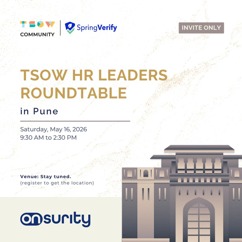 Cover Image for TSOW HR Leaders Roundtable in Pune