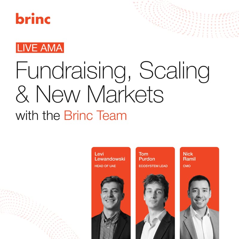 Cover Image for Live AMA: Fundraising, Scaling & Entering New Markets with the Brinc Team