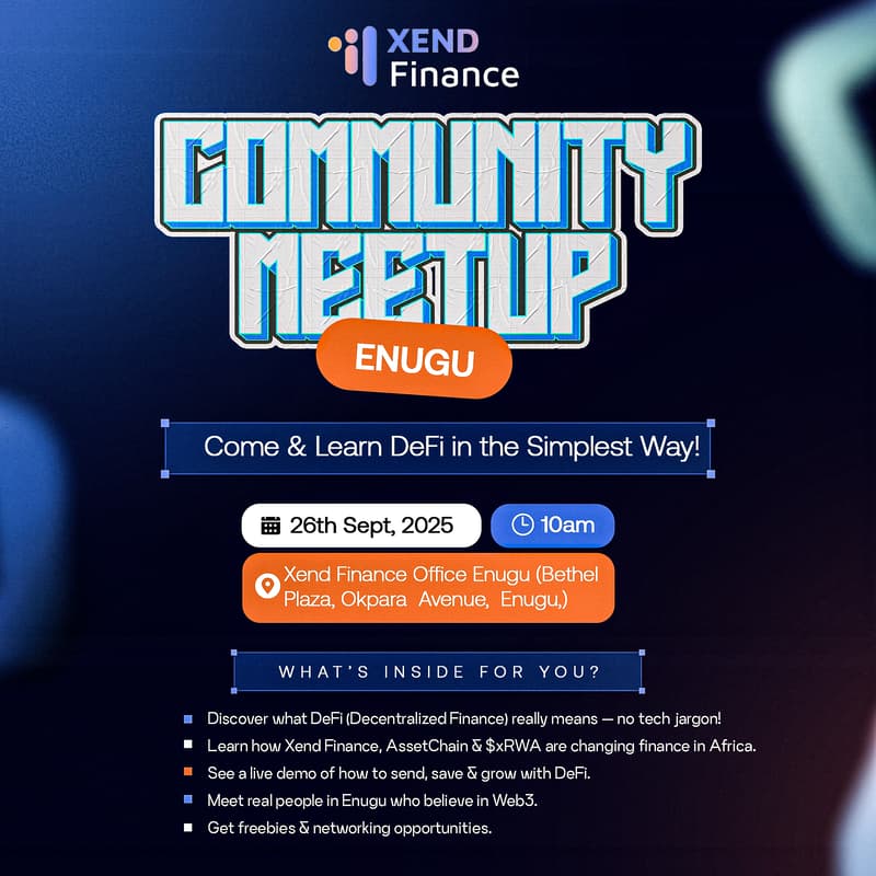 Cover Image for Xend Finance Enugu Meetup