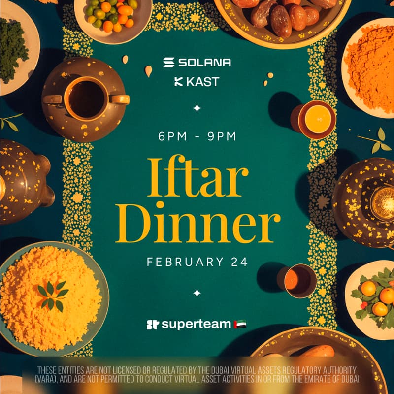 Cover Image for Solana x KAST Iftar Dinner