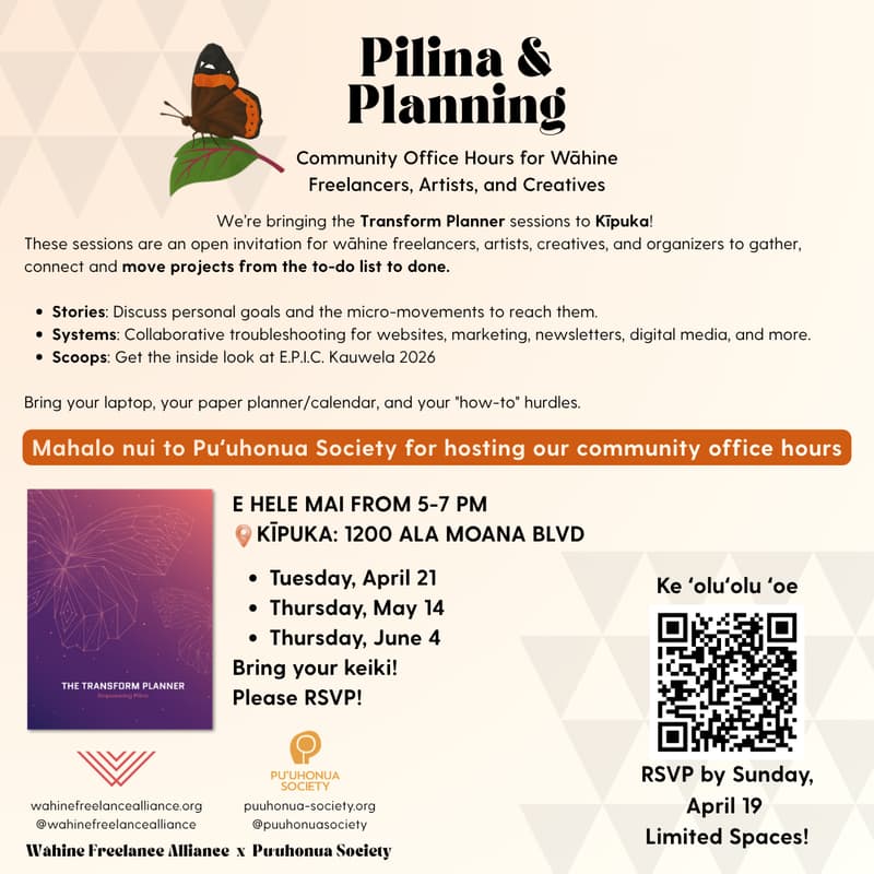 Cover Image for Pilina & Planning: Community Office Hours @ Kīpuka