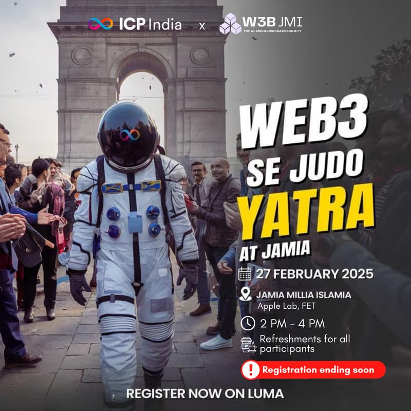 Cover Image for Web3 se Judo Yatra at Jamia Millia Islamia