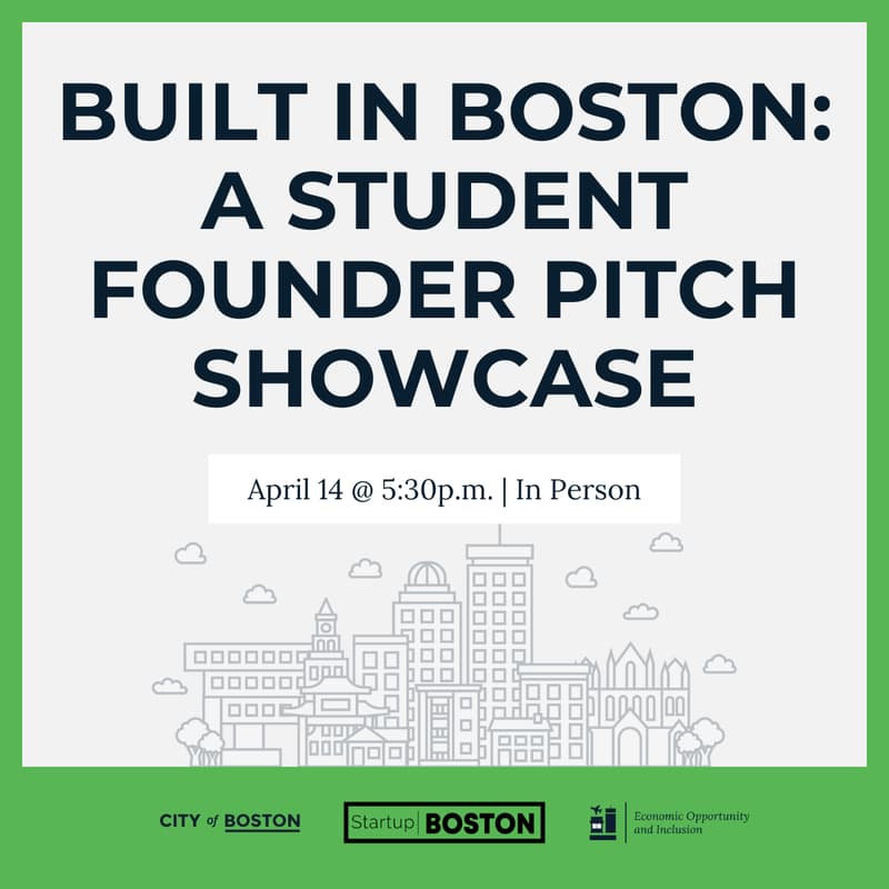 Cover Image for Built in Boston: A Student Founder Pitch Showcase