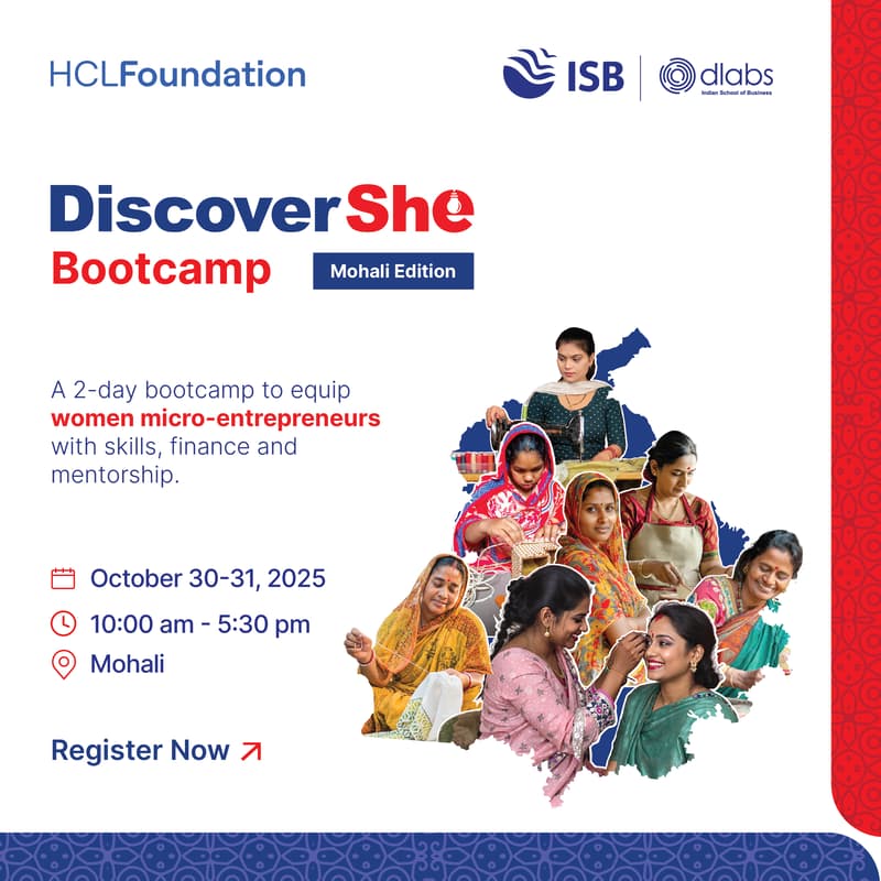 Cover Image for DiscoverShe: 2-Day Bootcamp | Mohali Edition