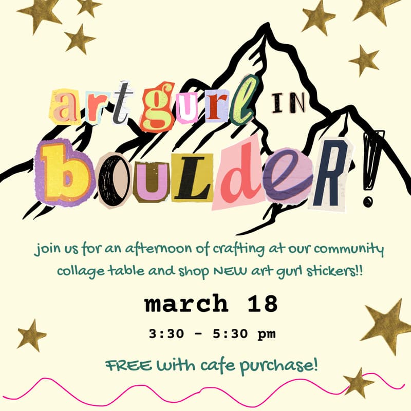 Cover Image for BOULDER: community crafting & sticker store pop up!