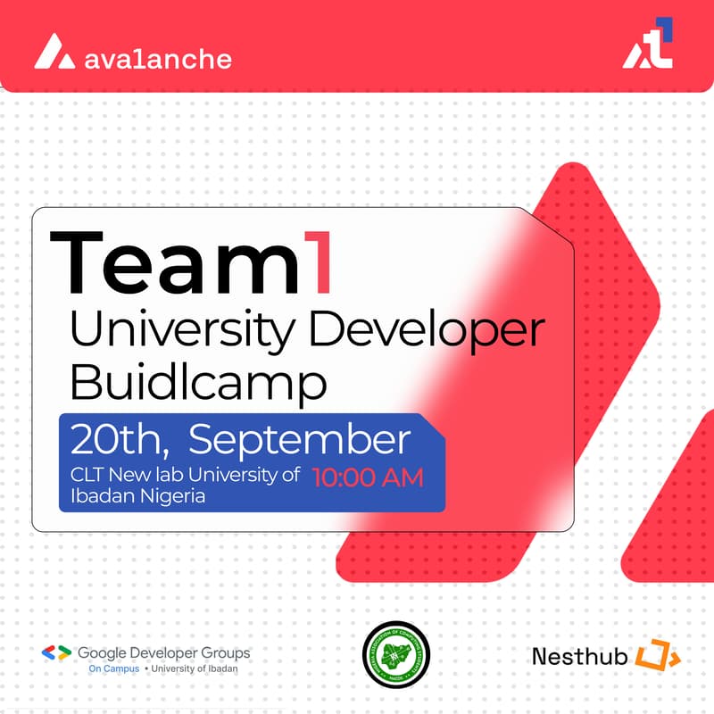 Cover Image for Team1 BuidlCamp, University of Ibadan.