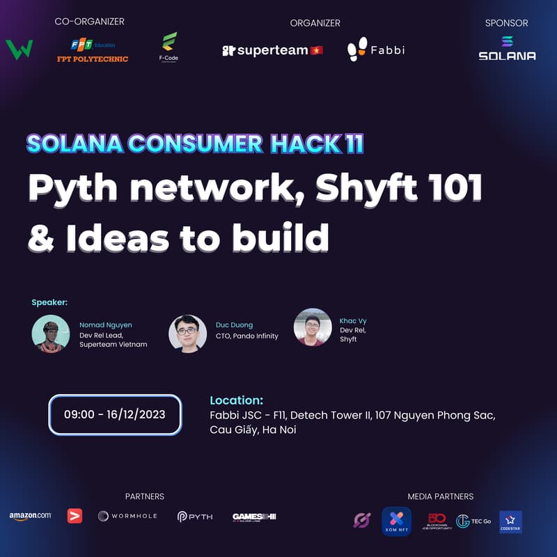 Cover Image for Pyth Network, Shyft 101 & Ideas to build