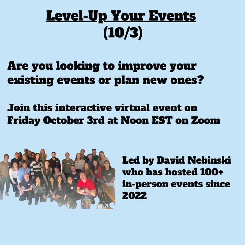 Cover Image for Level-Up Your Events (10/3)
