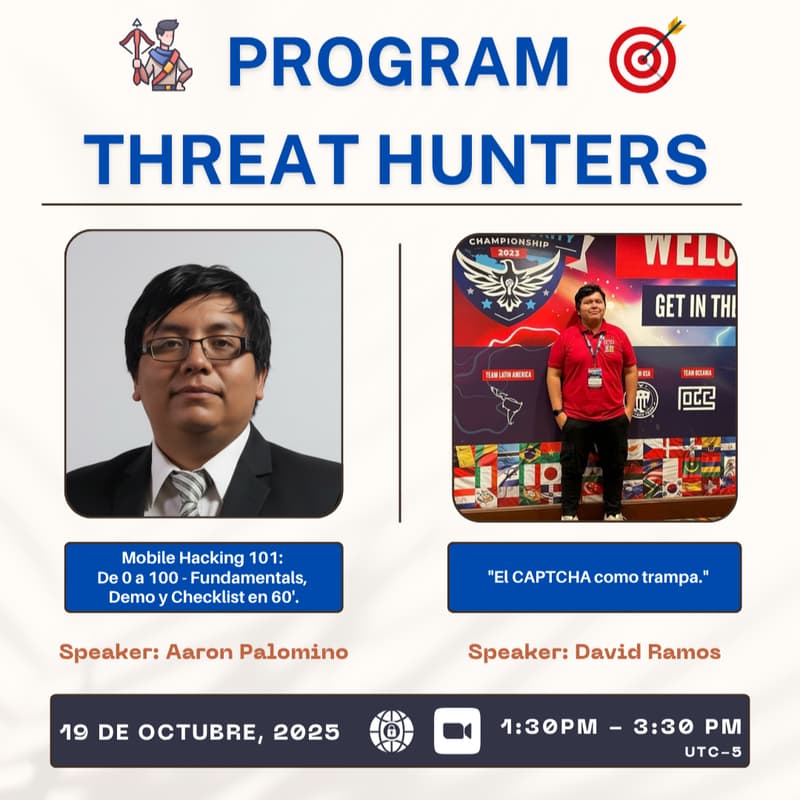 Cover Image for 5ta Sesión Threat Hunters UTP