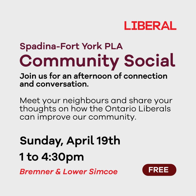 Cover Image for Spadina-Fort York PLA Social