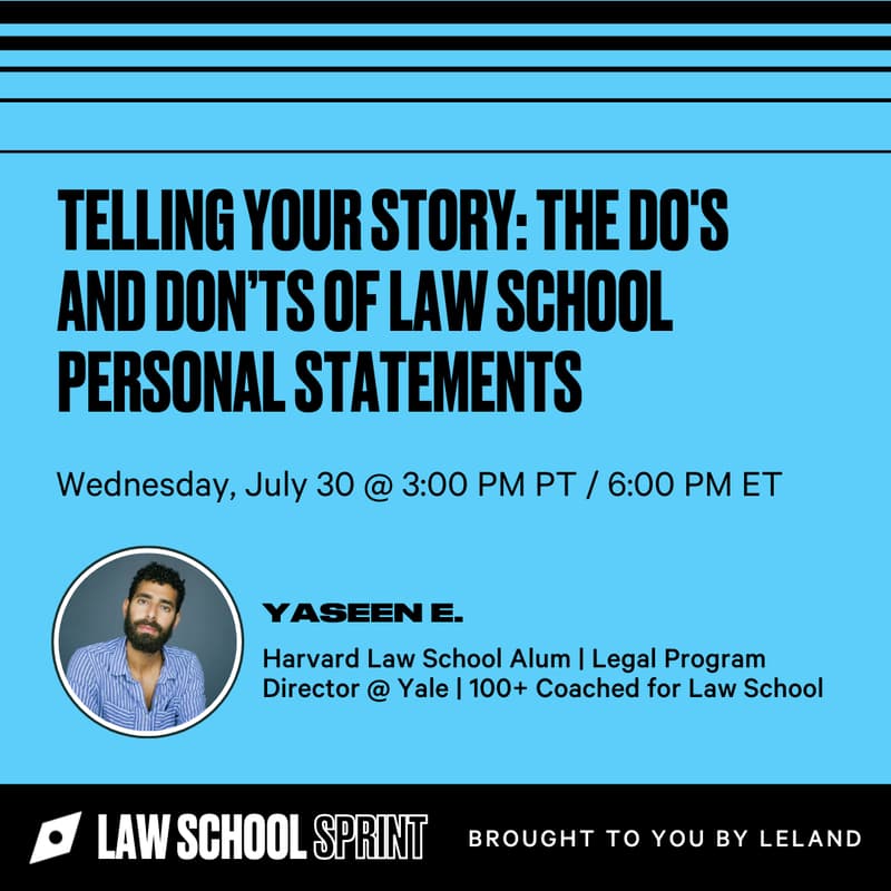 Cover Image for Telling Your Story: The Do's and Don’ts of Law School Personal Statements