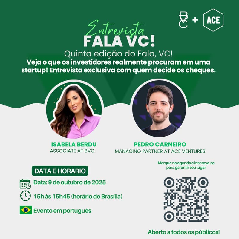 Cover Image for 🎙️ Fala, VC! – Quinta edição | Entrevista com ACE Ventures