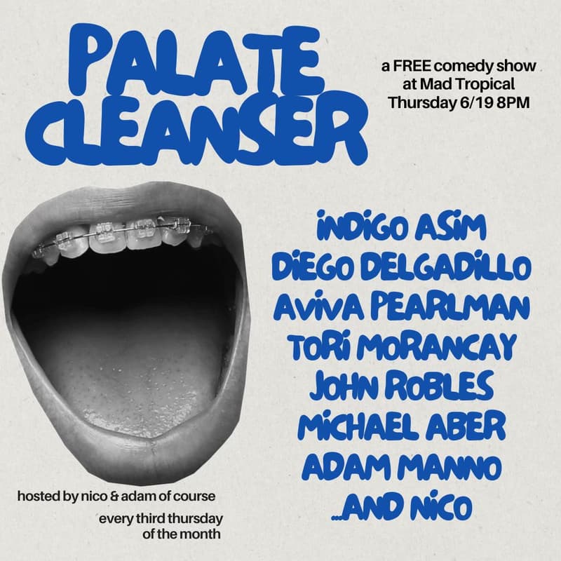 Cover Image for Palate Cleanser Comedy at Mad Tropical