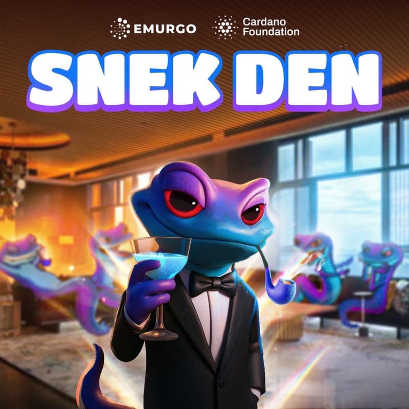 Cover Image for The Snek Den powered by the Cardano Foundation and EMURGO