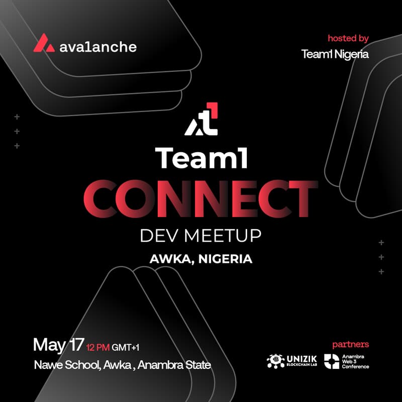 Cover Image for Team1 Connect: Dev meetup, Awka