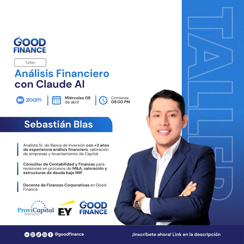 Cover Image for Taller Gratuito: Análisis Financiero con Claude AI