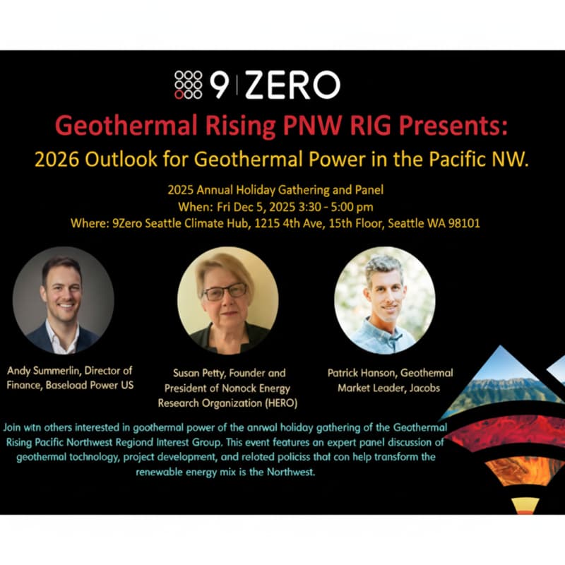 Cover Image for Geothermal Power in the Pacific NW Panel