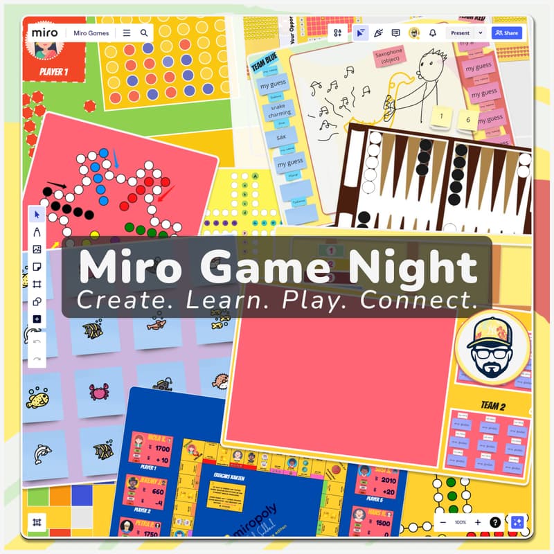 Cover Image for Miro Game Night: Create. Learn. Play. Connect.