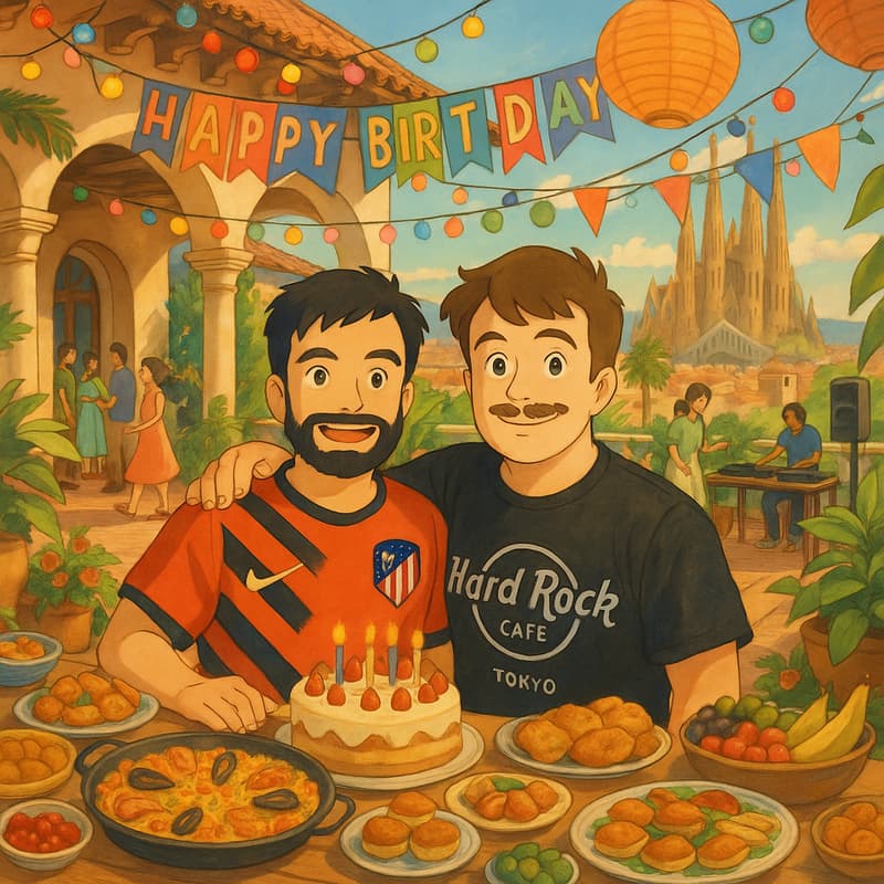 Cover Image for ✧ Summer Birthday Bash ✧ Paella, Tacos & BBQ with Dani & Nacho