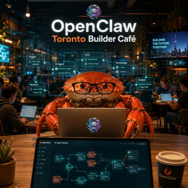 Cover Image for OpenClaw Builder Café — OpenClaw Toronto x Flowgrammer