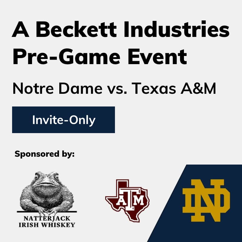 Cover Image for Notre Dame vs. Texas A&M: A Beckett Industries Pre-Game Event