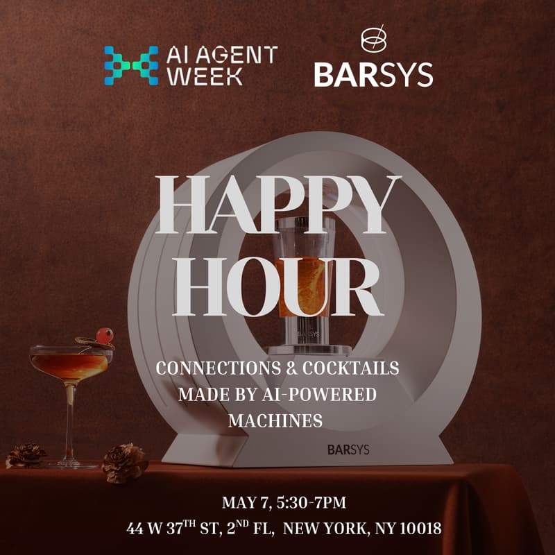 Cover Image for Barsys AI-made Drinks Happy Hour #AIAgentWeek2026