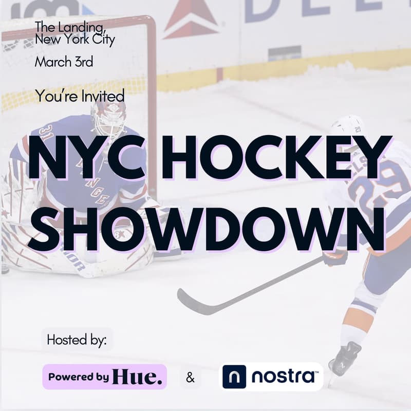 Cover Image for 🏒 NYC Hockey Showdown: Rangers vs. Islanders with Hue & Nostra 🏒