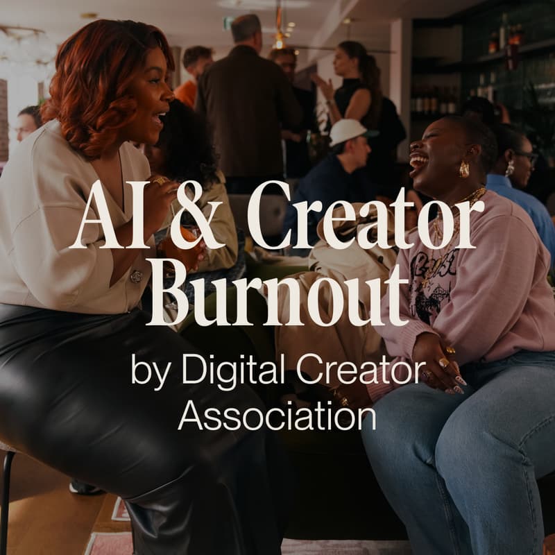 Cover Image for AI & Creator Burnout - by DCA - Tuesday 11th November