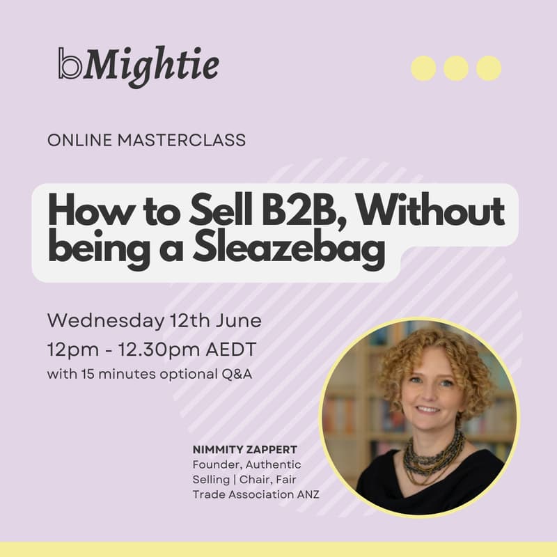 Cover Image for How to Sell B2B, Without being a Sleazebag