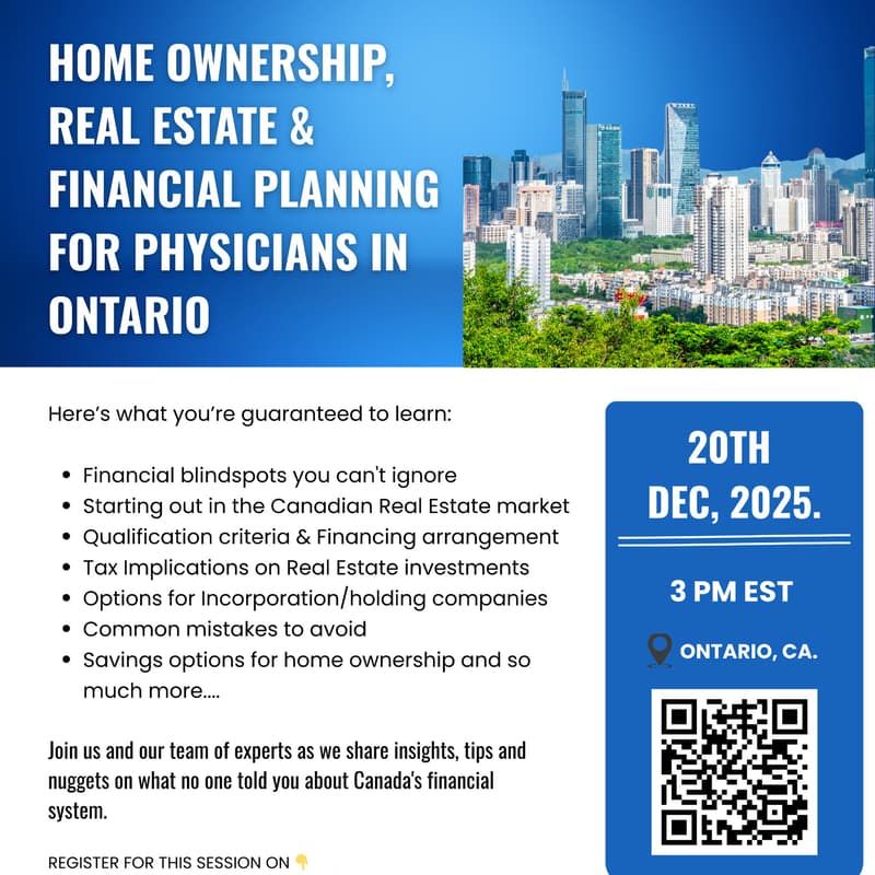 Cover Image for Home Ownership, Real Estate & Financial Planning for Physicians in Ontario