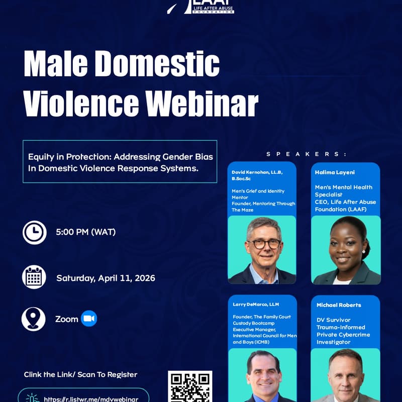 Cover Image for MALE DOMESTIC VIOLENCE WEBINAR