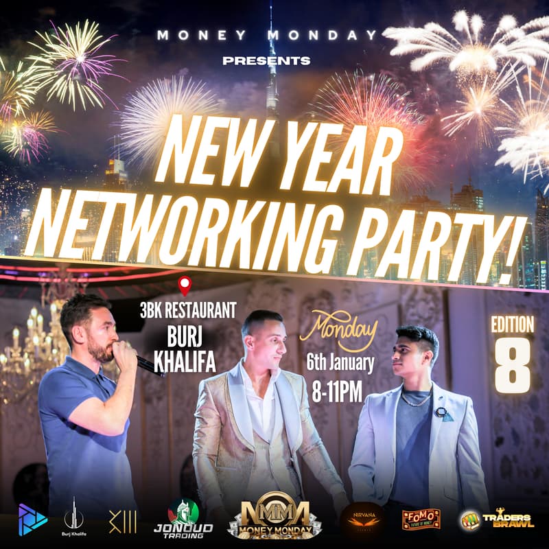 Cover Image for Money Monday Dubai #8 - FREE DRINKS NIGHT, BURJ KHALIFA